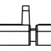 1/4" Stackable Rubber Pedestal SD-00 Side View Drawing