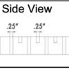 23.5" x 23.5" x 1.5" SkyWalk Fiberglass Grates for use with Turf, Porcelain, Stone and Green Roof - Image 3