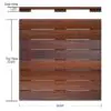 24 x 24 SkyWalk Ipe Deck Tile Dimension Drawing