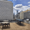 SkyWalk Ipe Wood Tile Roof Deck at LVL North Philadelphia Apartments - Philadelphia, PA by Skydeck USA
