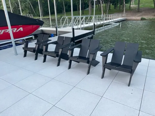 Concrete Pavers on Boat Dock by Skydeck USA