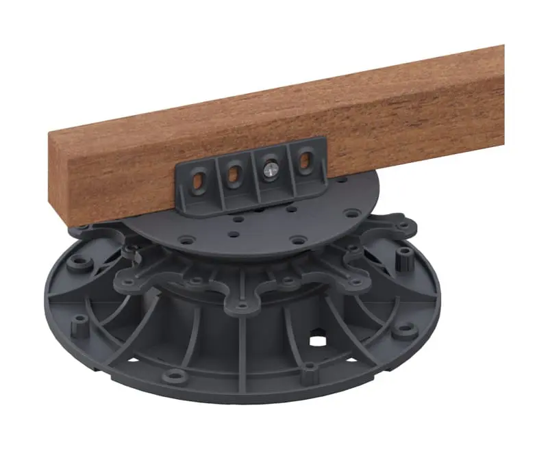Deck Joist Pedestal Head with joist on top