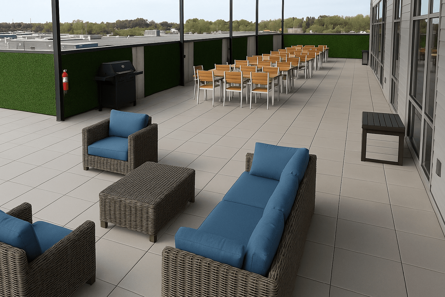 Roof Deck at HexArmor - Grand Rapids, MI by Skydeck USA