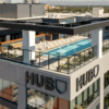 Pool Roof Deck at The Hub on Campus - University of Illinois - Champaign, IL3 - SD-56C Light Gray and SD-91D Lakeshore Concrete Pavers