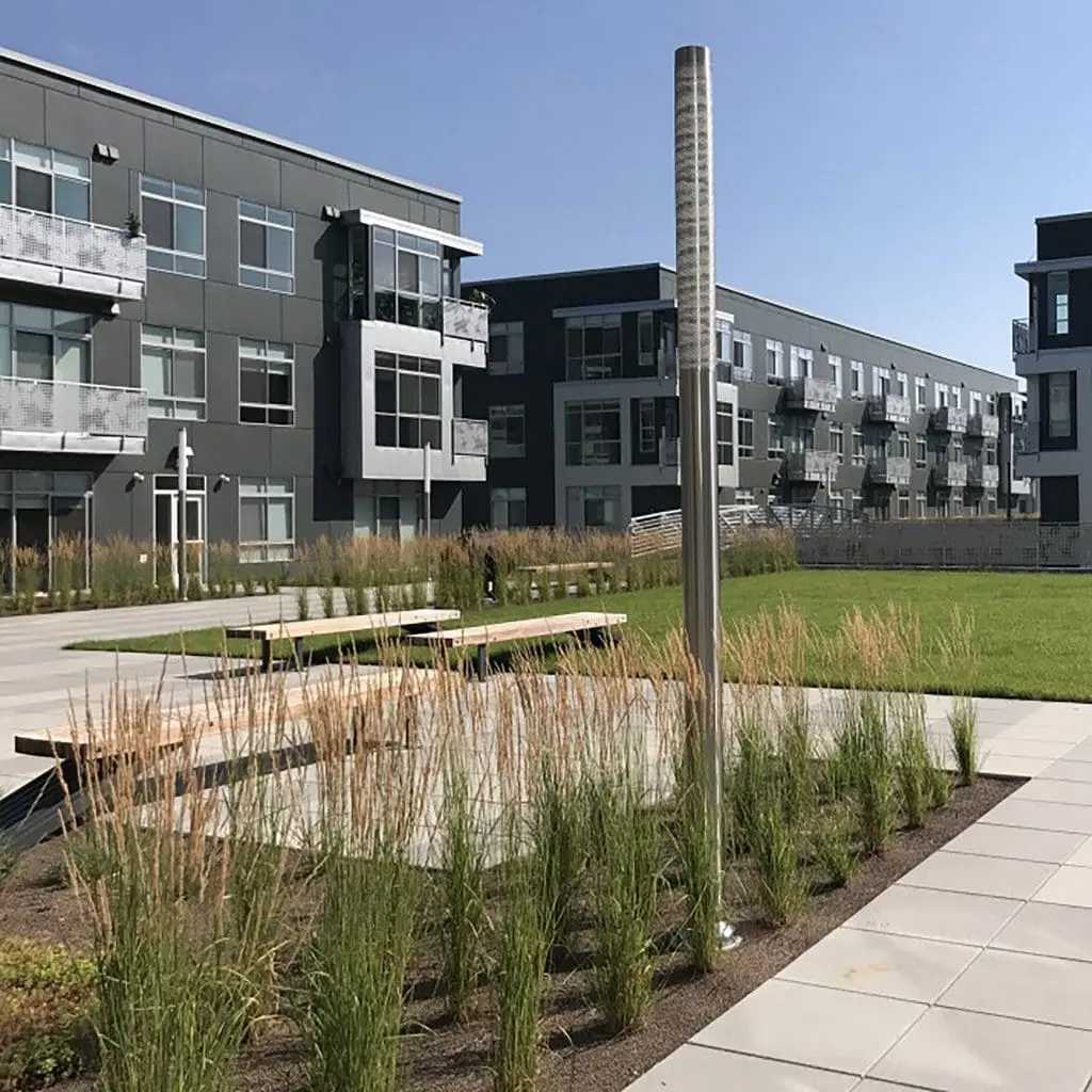 Rooftop Deck at Ducharme Place Apartments in Detroit, MI by Skydeck USA