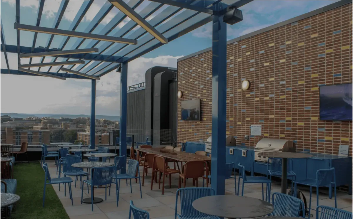 Roof Deck at Oliv Hetzel at Penn State - State College, PA
