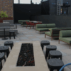 Gas FIre Pit on Roof Deck at Oliv Hetzel at Penn State - State College, PA