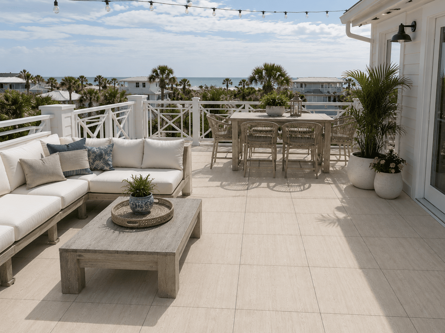 Nordic Pine 2CM SkyWalk Porcelain Paver – Wood Look Series by skydeck usa