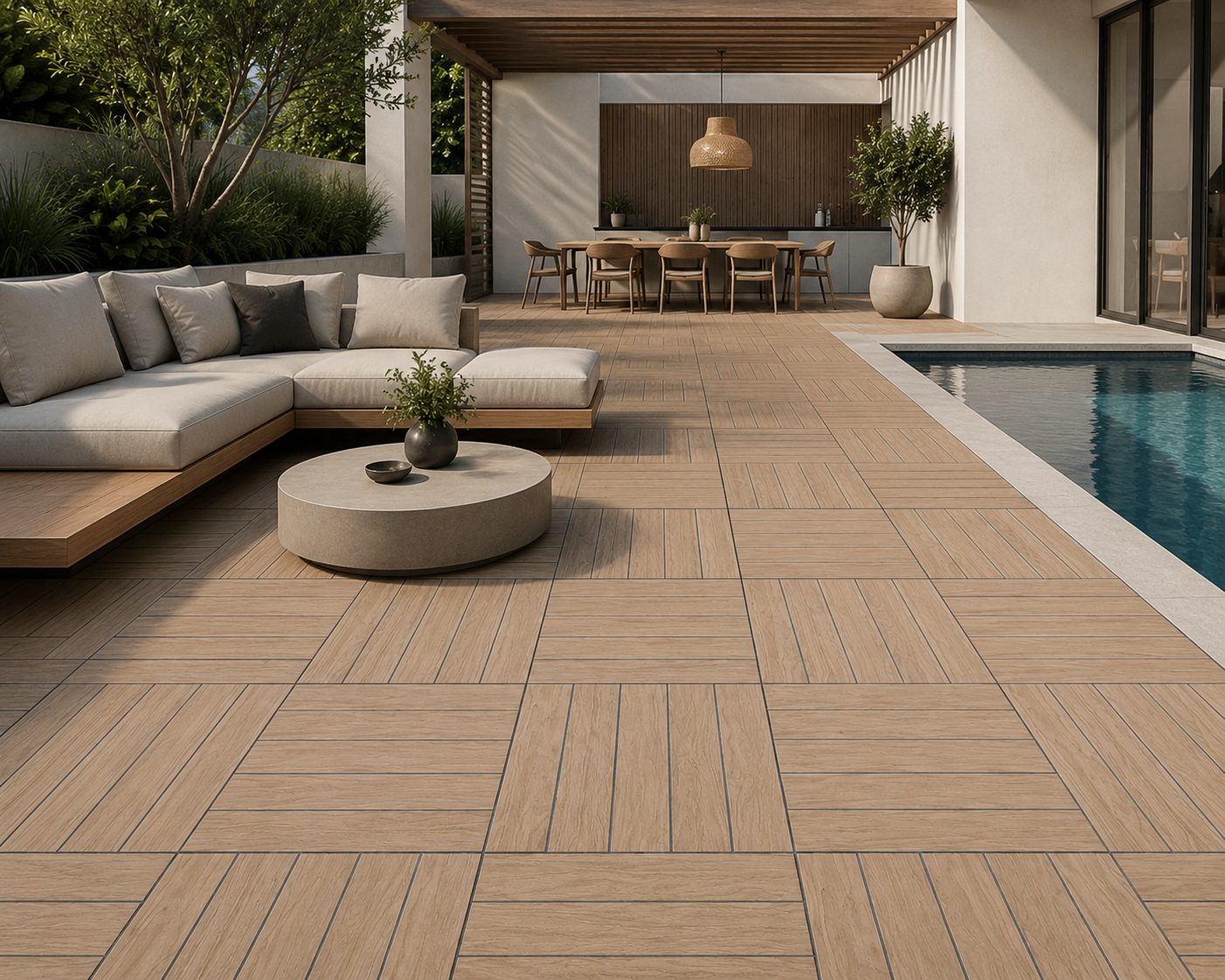 Strato-Teak 2cm Porcelain Paver - Wood Look Series - Image 3