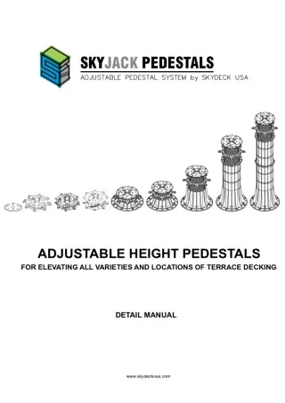 SkyJack Pedestal Detail Manual