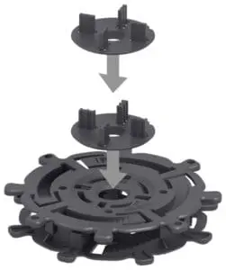 Spiral Series Pedestal Gap Spacer Instruction