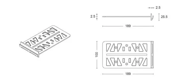 SD-WALLCLIP - Clip for Perimeter Pedestals - Image 7