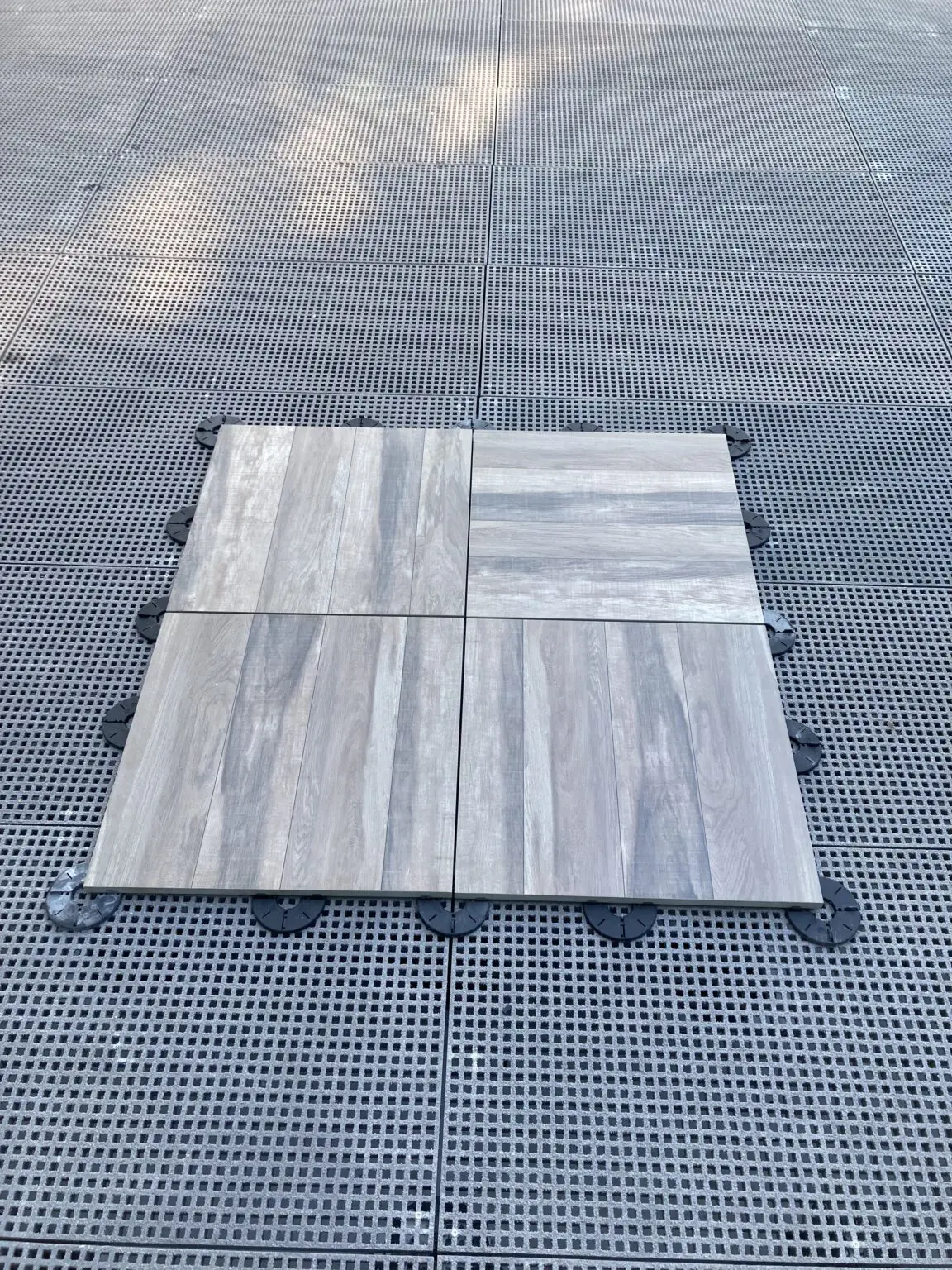23.5" x 23.5" x 1.5" SkyWalk Fiberglass Grates for use with Turf, Porcelain, Stone and Green Roof - Image 8