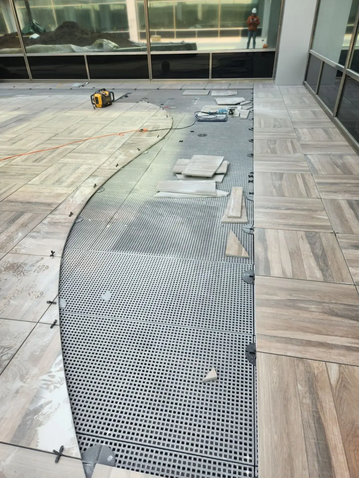 23.5" x 23.5" x 1.5" SkyWalk Fiberglass Grates for use with Turf, Porcelain, Stone and Green Roof - Image 6