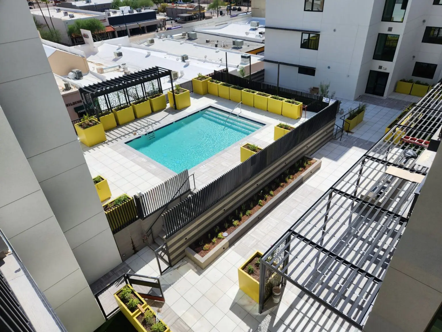 Rooftop Pool and Rooftop Deck at EcoMesa Apartments - Mesa, AZ by Skydeck USA
