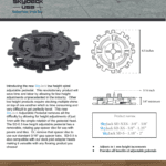 SkyJack Low Height Spiral Series Brochure – Adjustable pedestals for tight-clearance rooftop applications