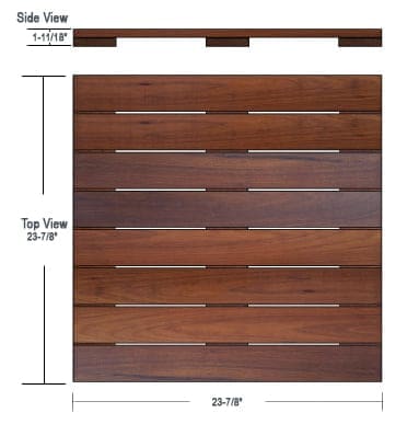 24 x 24 SkyWalk Ipe Deck Tile 24 x 24 SkyWalk Ipe Deck Tile