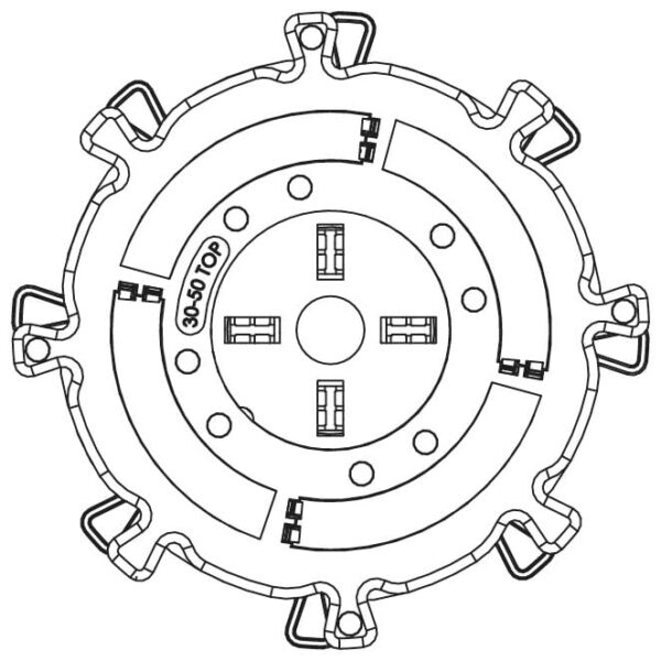 SD-S - 1.25" - 2" Adjustable Pedestal - Image 5