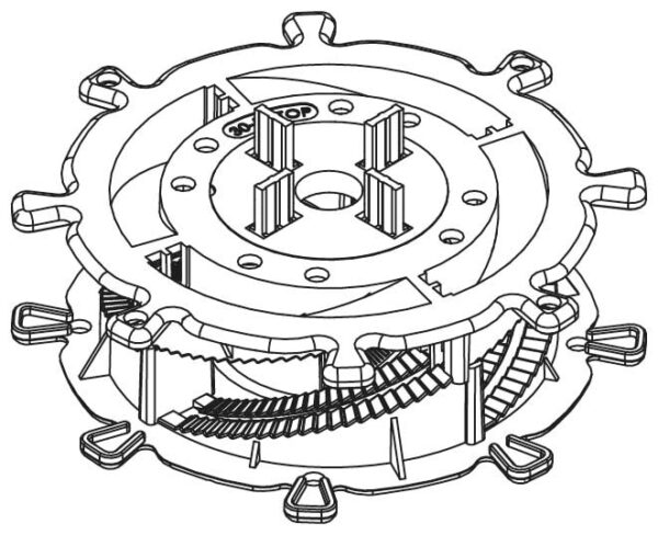 SD-S - 1.25" - 2" Adjustable Pedestal - Image 4