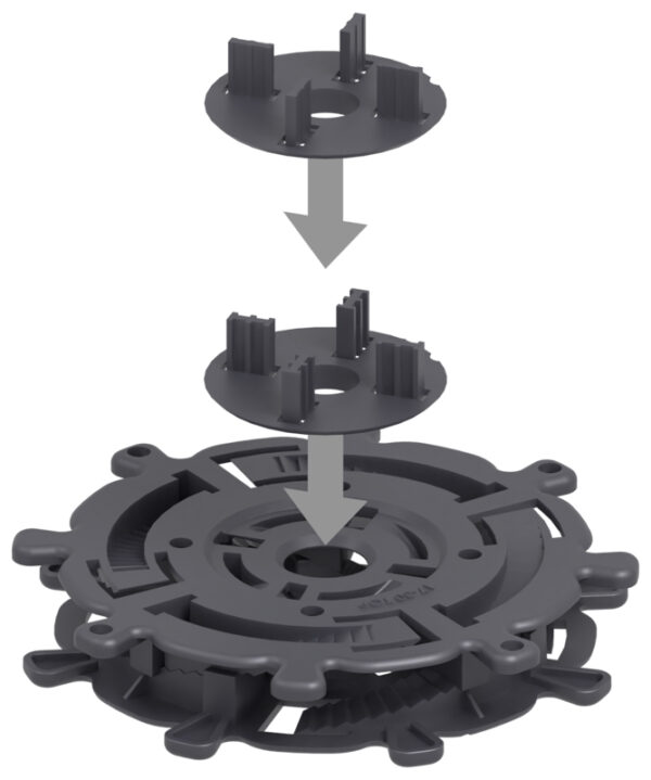 SD-S - 1.25" - 2" Adjustable Pedestal - Image 3