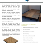 SkyWalk Ipe wood deck tile cut sheet technical data for architects